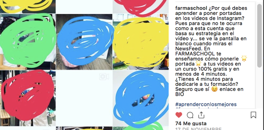 Cómo poner portadas a los vídeos de Instagram